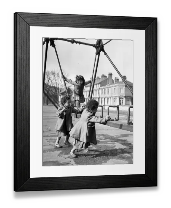 Framed Print : Swing Play Framed Print : Swing Play