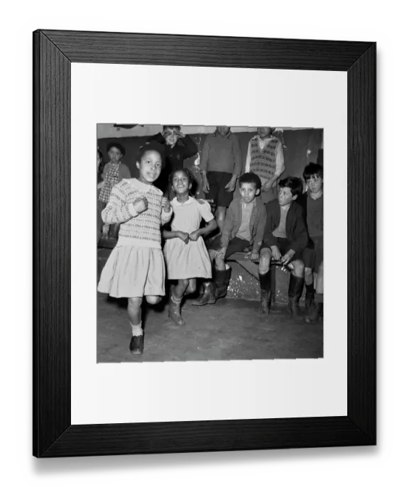 Framed Print : Tiger Bay. Children playing indoors in an area of Cardiff known as Bute Town or Tiger Bay Framed Print : Tiger Bay. Children playing indoors in an area of Cardiff known as Bute Town or Tiger Bay