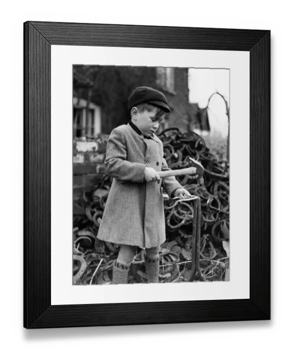 Framed Print : Hammering Shoes Framed Print : Hammering Shoes