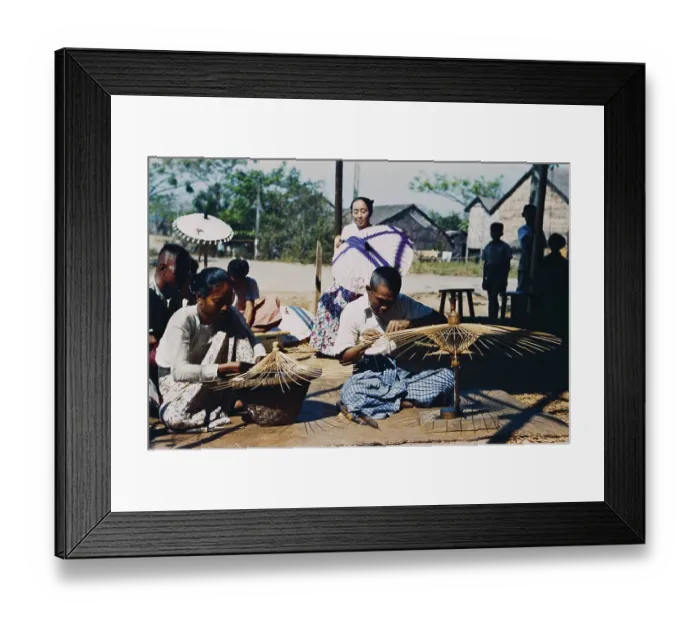 Framed Print : Parasol Makers Framed Print : Parasol Makers