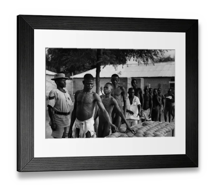Framed Print : Sudanese Prisoners