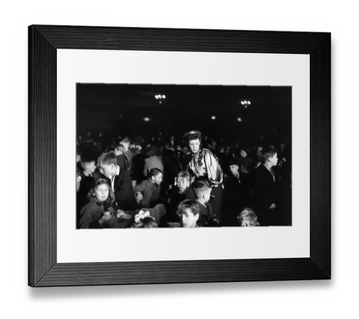 Framed Print : Cinema Audience