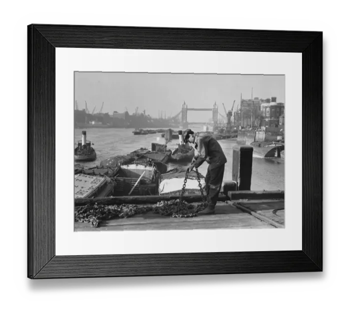 Framed Print : Thames Bargee Framed Print : Thames Bargee