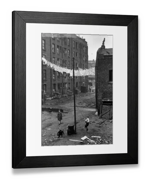 Framed Print : East End Slum