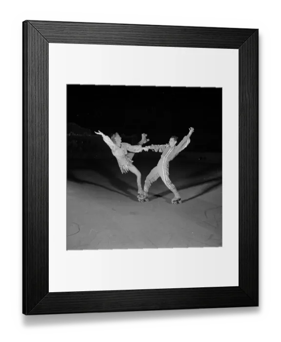 Framed Print : Skating Partners Framed Print : Skating Partners