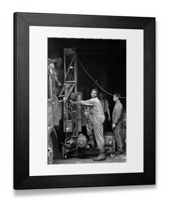 Framed Print : Factory Forklift