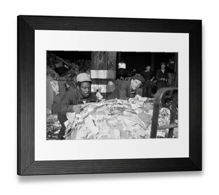 Framed Print : Paper Balers Framed Print : Paper Balers