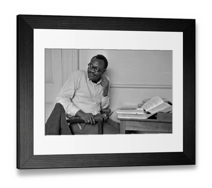 Framed Print : A Student. 2nd July 1949: A man studying Framed Print : A Student. 2nd July 1949: A man studying