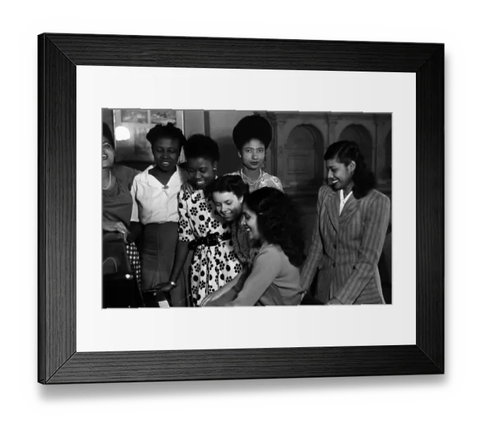 Framed Print : Sing-Song. 2nd July 1949: West Indian women singing around a piano Framed Print : Sing-Song. 2nd July 1949: West Indian women singing around a piano