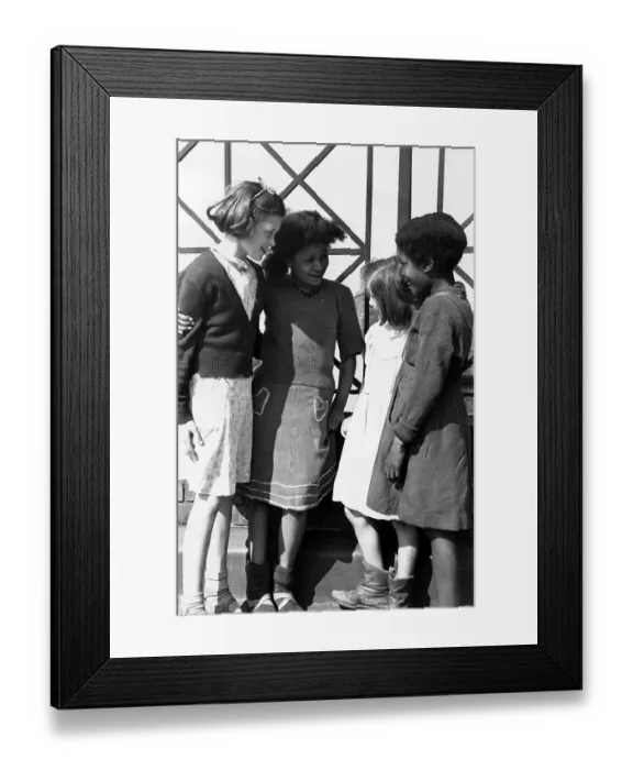 Framed Print : School Friends