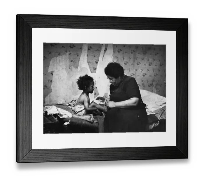 Framed Print : Mother Helps Framed Print : Mother Helps