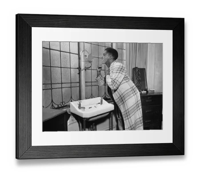 Framed Print : Morning Shave Framed Print : Morning Shave