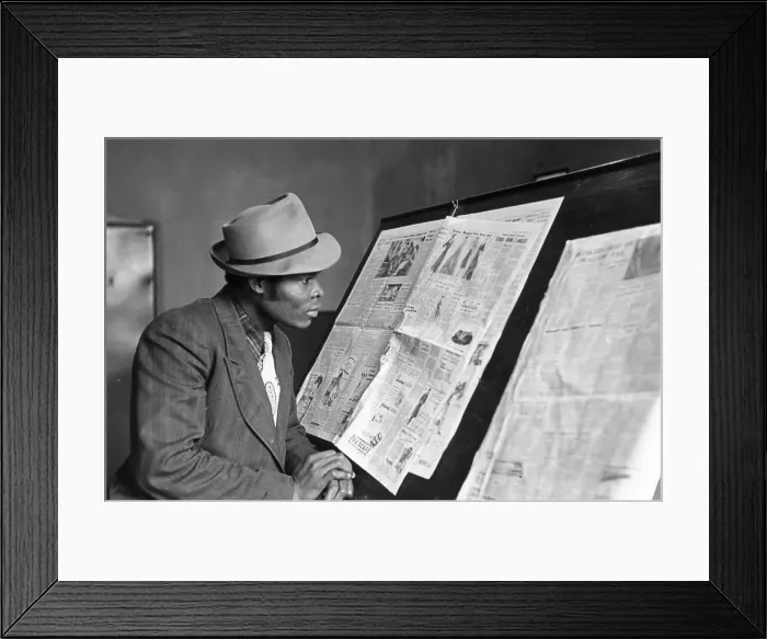 Framed Print : Paper Reader Framed Print : Paper Reader