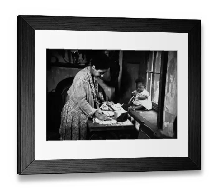 Framed Print : Helping Mum Framed Print : Helping Mum