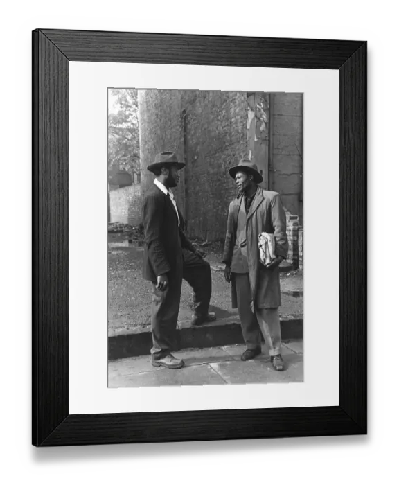 Framed Print : Street Chat Framed Print : Street Chat