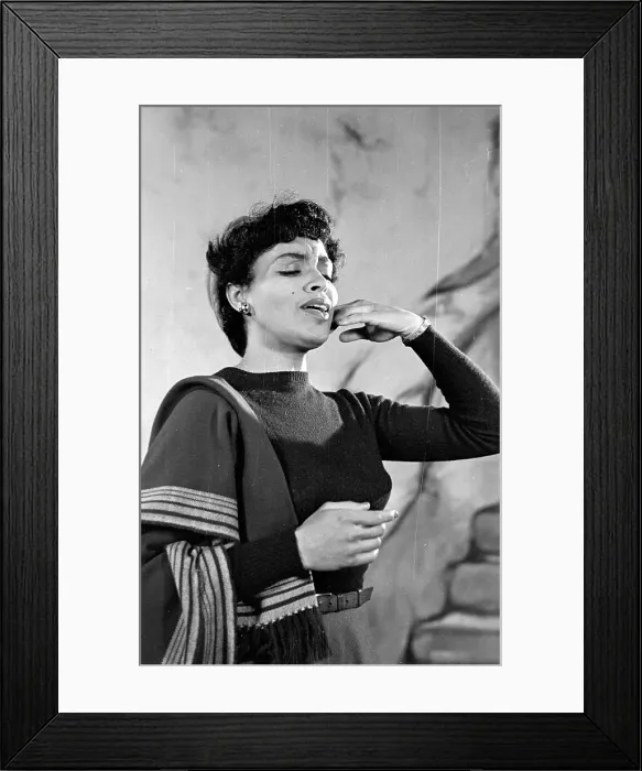 Framed Print : Revue Singer Framed Print : Revue Singer