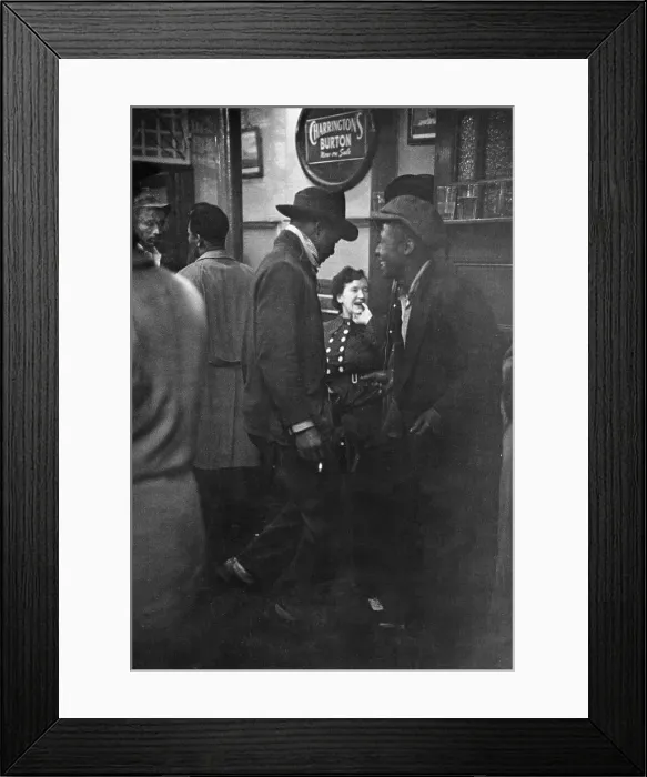 Framed Print : Mixed-Race Clientele