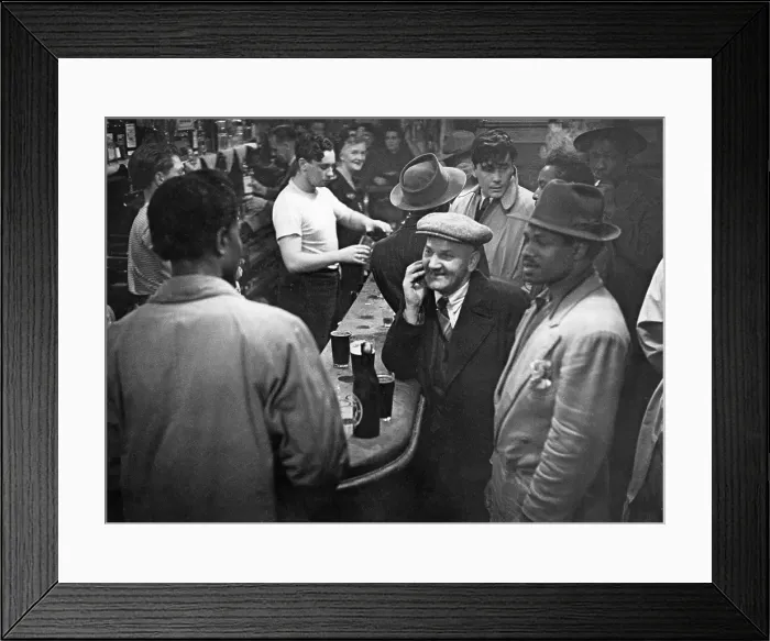 Framed Print : Mixed-Race Clientele