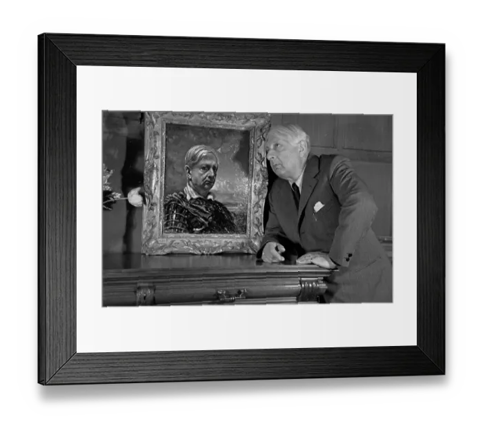 Framed Print : De Chirico And Work Framed Print : De Chirico And Work