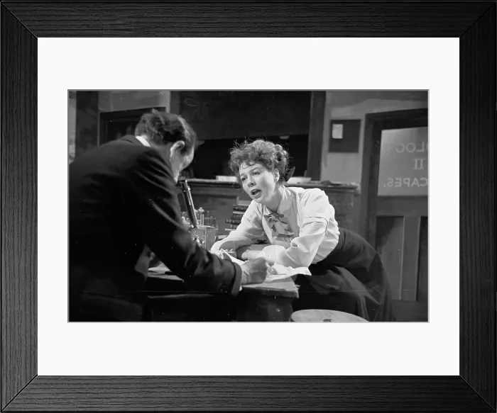 Framed Print : Professor. 28th May 1949: Professor Capes with his student Ann Veronica Framed Print : Professor. 28th May 1949: Professor Capes with his student Ann Veronica
