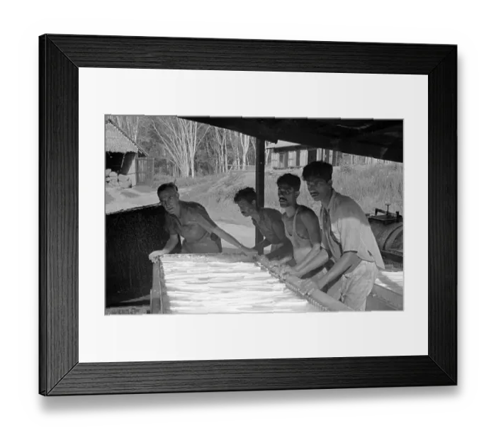 Framed Print : Making Rubber Framed Print : Making Rubber