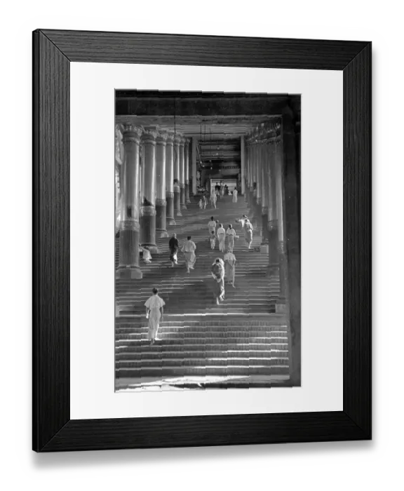 Framed Print : Temple Steps Framed Print : Temple Steps
