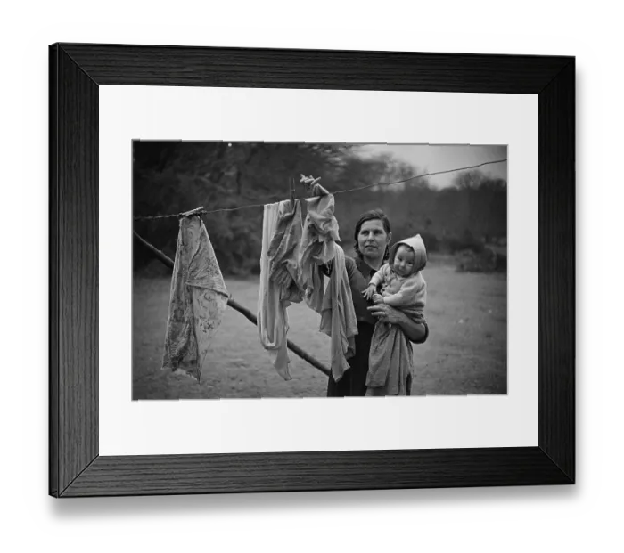 Framed Print : New Forest Washing