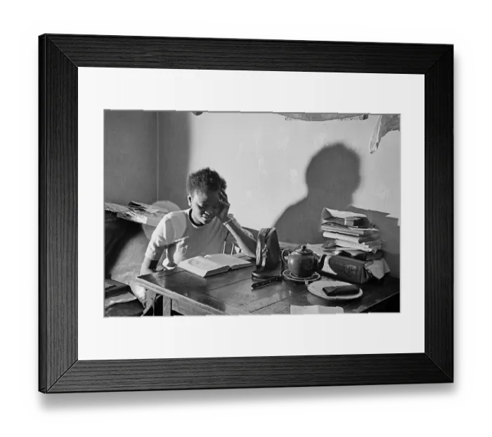 Framed Print : Young Woman Studying Framed Print : Young Woman Studying