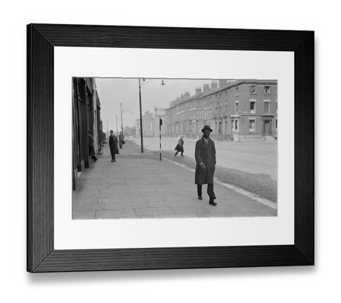 Framed Print : Walking on The Street Framed Print : Walking on The Street