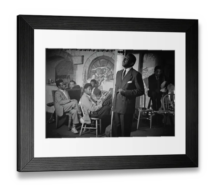 Framed Print : Performing Singer