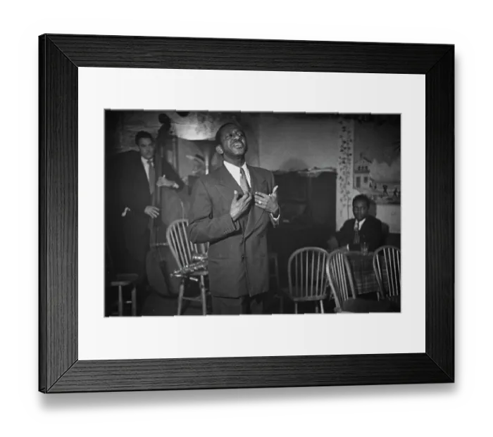 Framed Print : Performing Singer