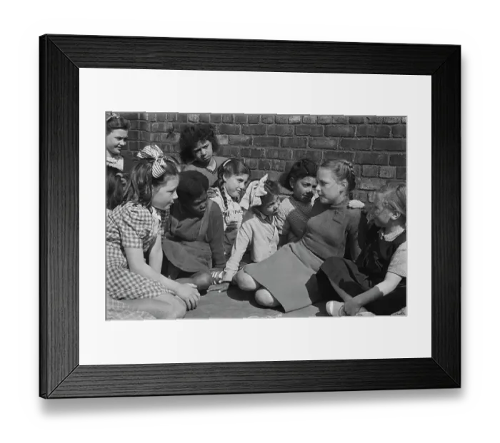 Framed Print : Children of the Windsor Street County School Framed Print : Children of the Windsor Street County School