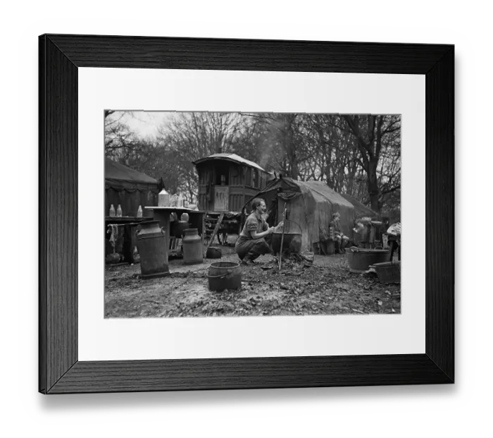Framed Print : New Forest Encampment Framed Print : New Forest Encampment