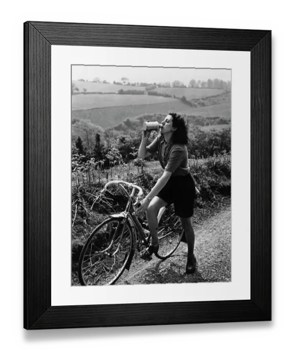 Framed Print : Rural Cyclist