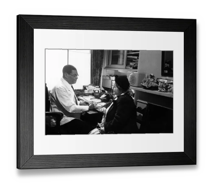 Framed Print : Cecil Belfield Clarke With A Patient