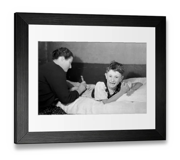 Framed Print : Mother's Jab Framed Print : Mother's Jab