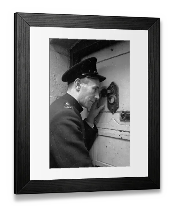 Framed Print : Cell Spy Hole Framed Print : Cell Spy Hole