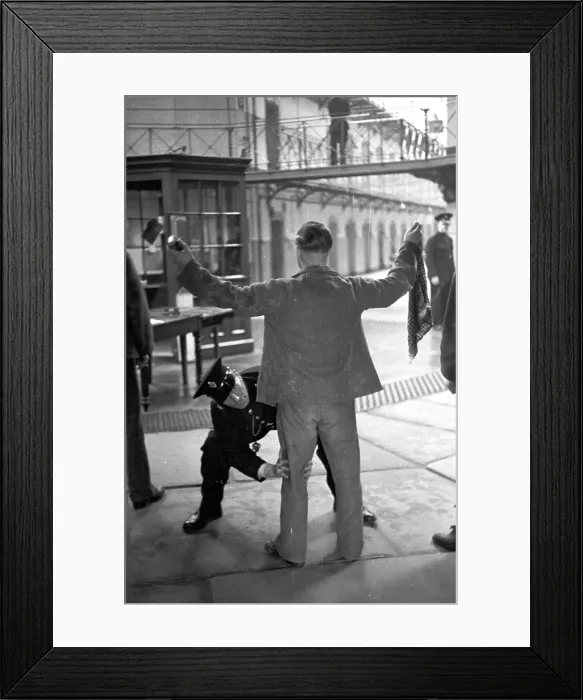 Framed Print : Prison Frisk Framed Print : Prison Frisk