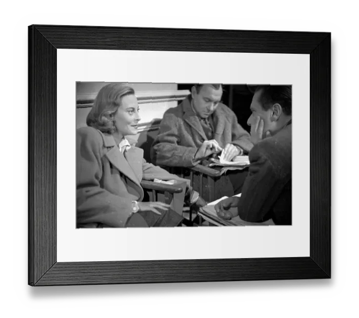 Framed Print : Director And Cast Framed Print : Director And Cast