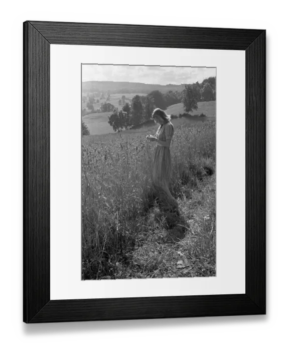 Framed Print : Girl In Cornfield
