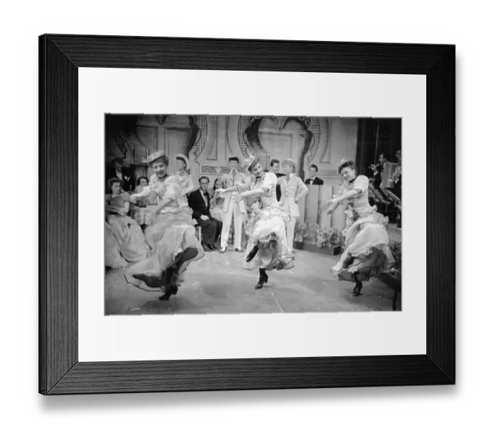 Framed Print : Can Can. 31st July 1948: One of France's most famous revue dance-teams