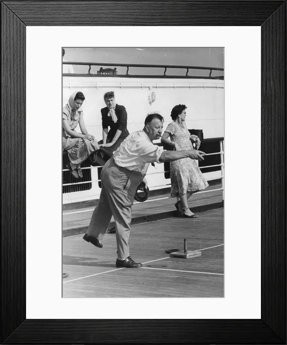 Framed Print : Deck Quoits Framed Print : Deck Quoits
