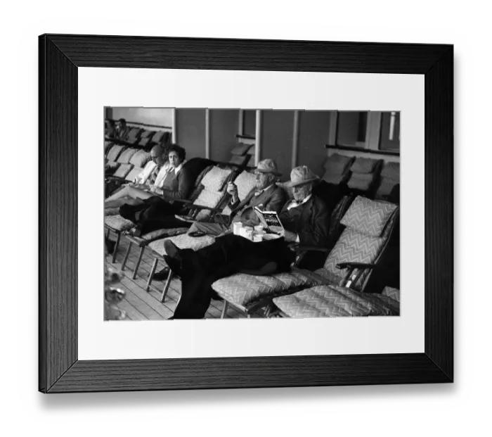 Framed Print : Passengers Sitting