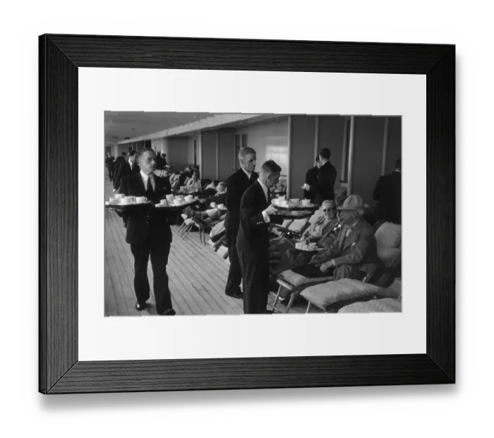 Framed Print : Tea At Sea