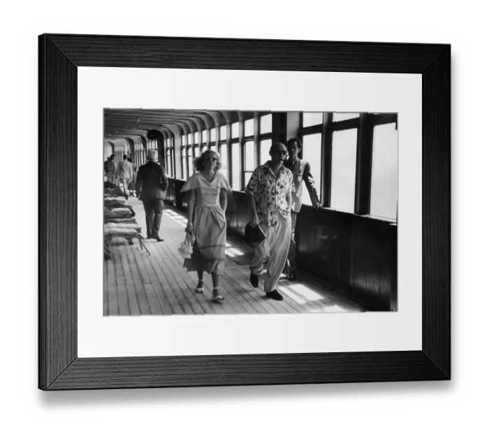 Framed Print : Deck Stroll Framed Print : Deck Stroll