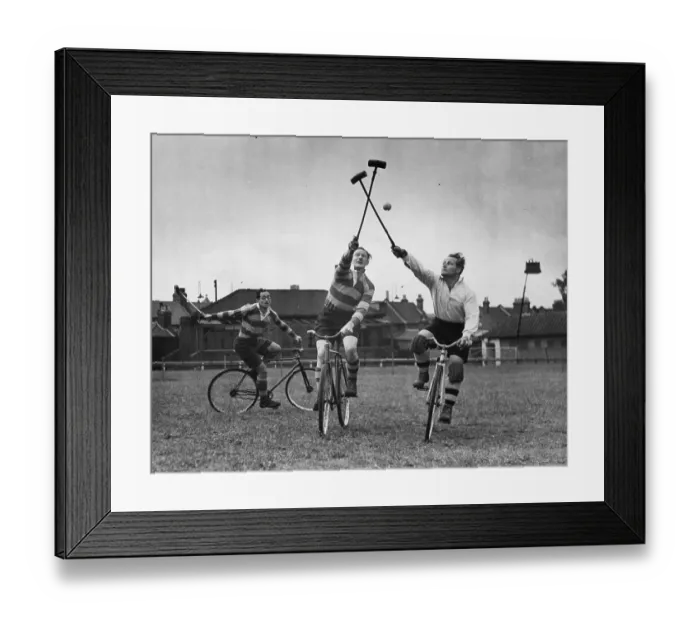Framed Print : Bicycle Polo Framed Print : Bicycle Polo
