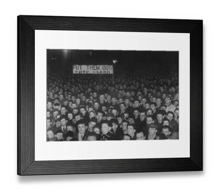 Framed Print : Election Crowd Framed Print : Election Crowd