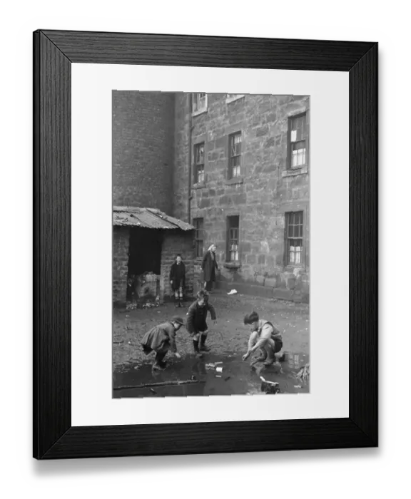 Framed Print : Puddle Playing Framed Print : Puddle Playing