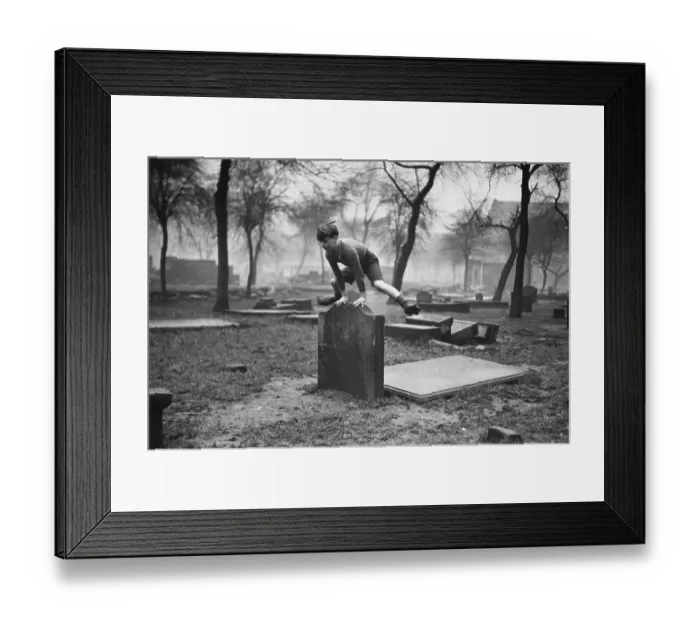 Framed Print : Gravestone Leap-Frog Framed Print : Gravestone Leap-Frog