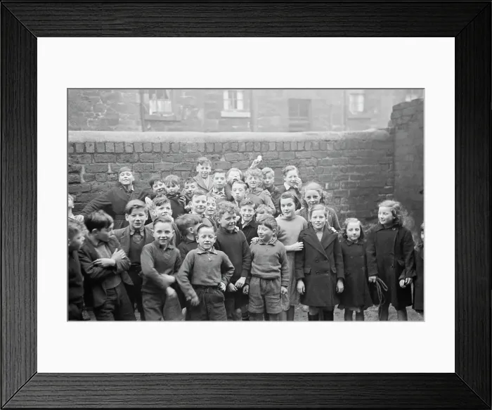 Framed Print : Gorbals Children Framed Print : Gorbals Children